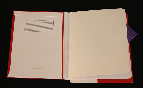Left-Hand Pocket Folder with Inner Folder, Letter Size, 14 Pt, Item I2643