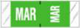Color-Coded Month Label Pkgs, 1/2" Labels, 11880 Series